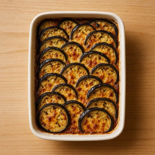 Eggplant gratin