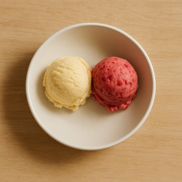 Fruit ice cream