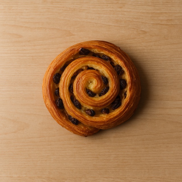 Raisin swirl pastry
