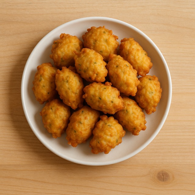 Salt cod fritters