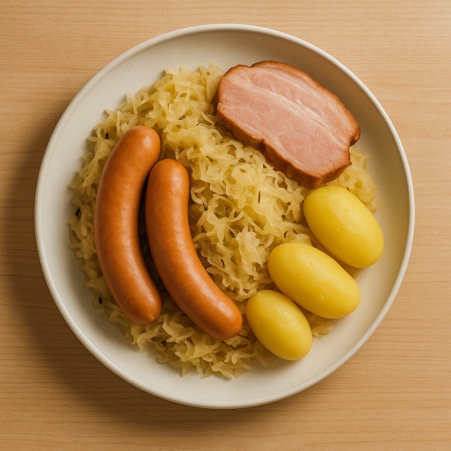 Sauerkraut with meat